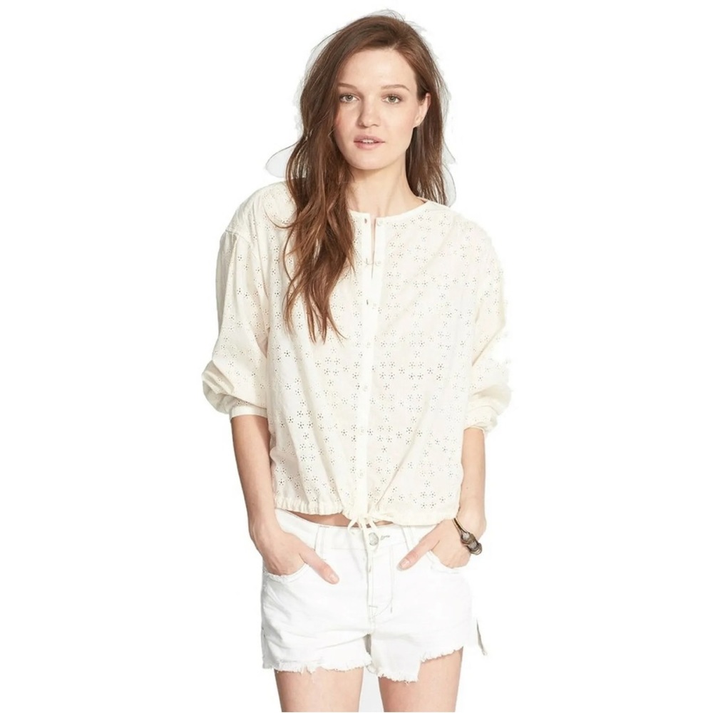 Free People Stars Align Eyelet Button Top